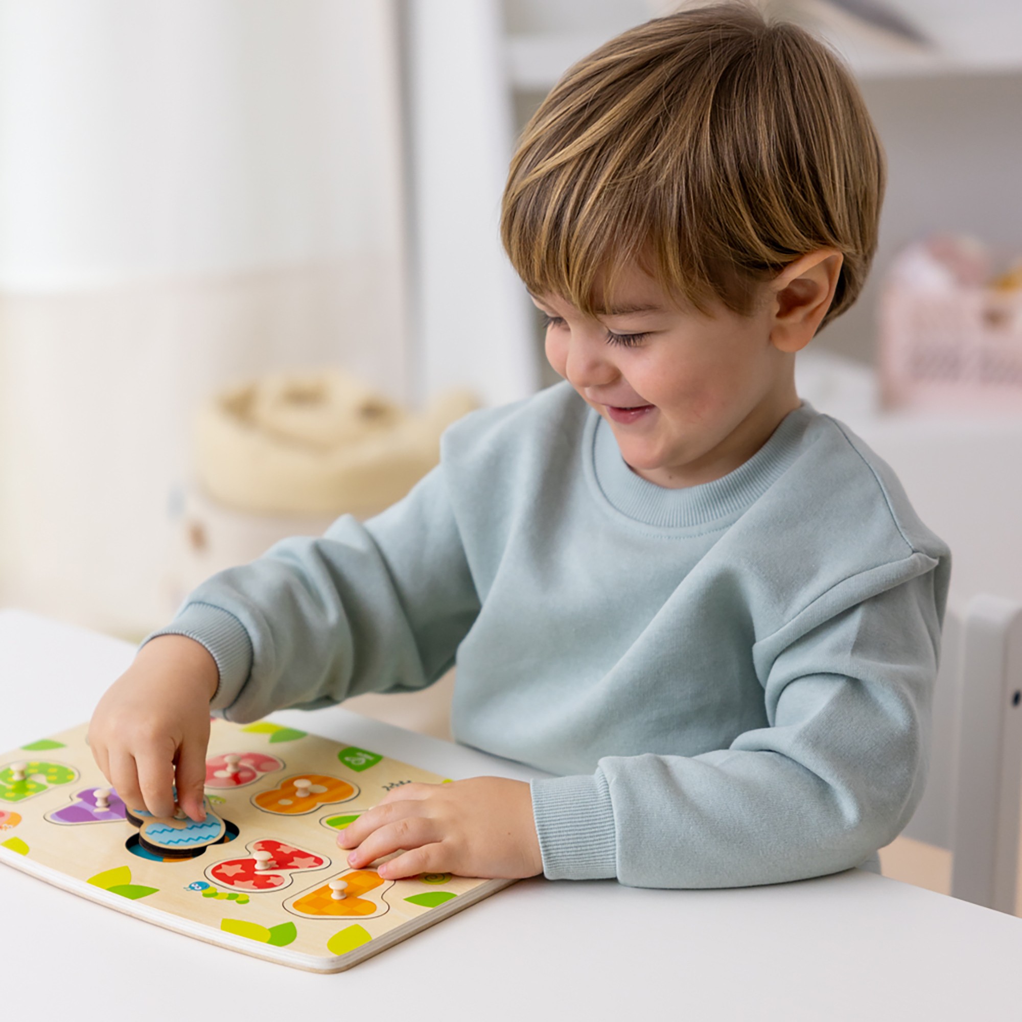 Hape 數字啟蒙小抓手拼圖 | 發展技能丨精細動作丨3-10 歲