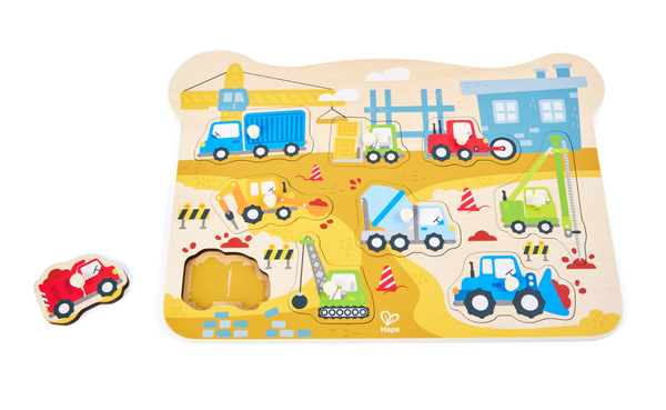 Hape Construction Peg Puzzle (2 歲到4歲)