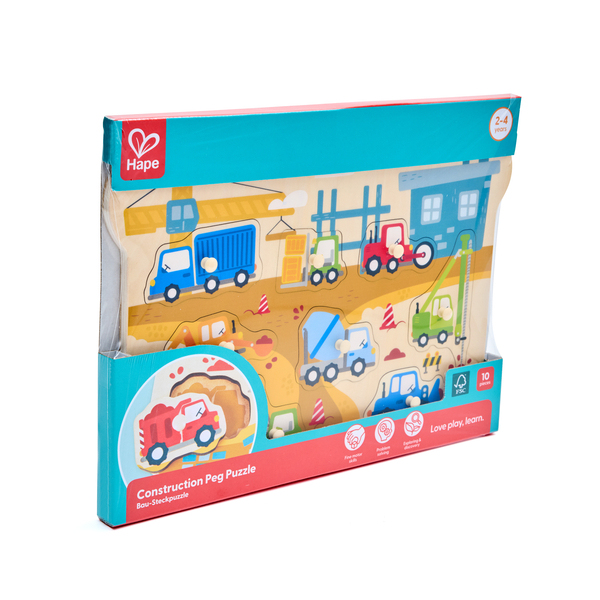 Hape Construction Peg Puzzle (2 歲到4歲)