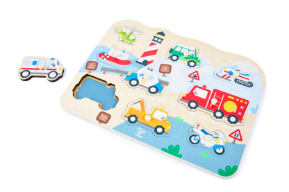 Hape Emergency Peg Puzzle (2 歲到4歲)
