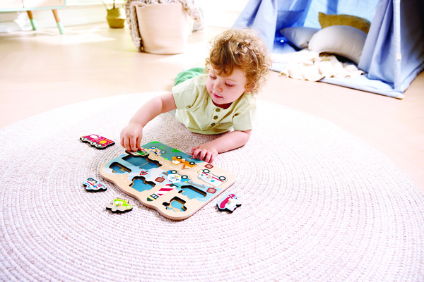 Hape Emergency Peg Puzzle (2 歲到4歲)