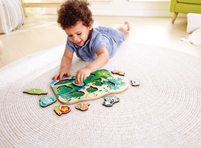Hape Wild Animals Peg Puzzle (2 歲到4歲)