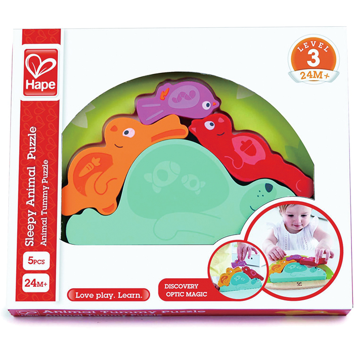 趴趴動物堆疊拼圖-HAPE-Eurekakids