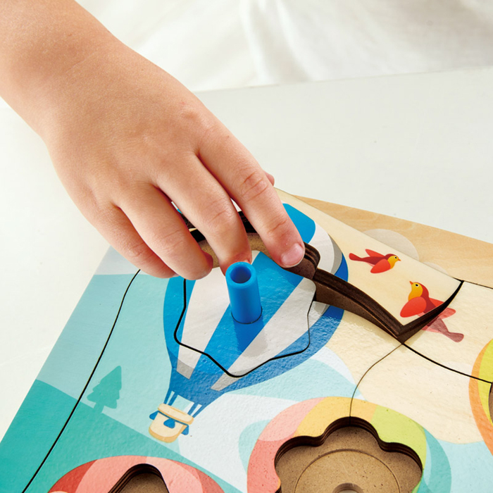 炫動陀螺氣球拼圖-HAPE-Eurekakids