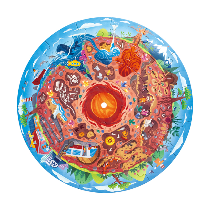 地下世界拼圖(36塊)-HAPE-Eurekakids