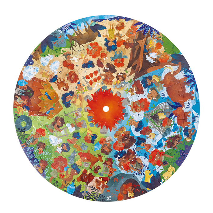 石器時代拼圖(100塊)-HAPE-Eurekakids