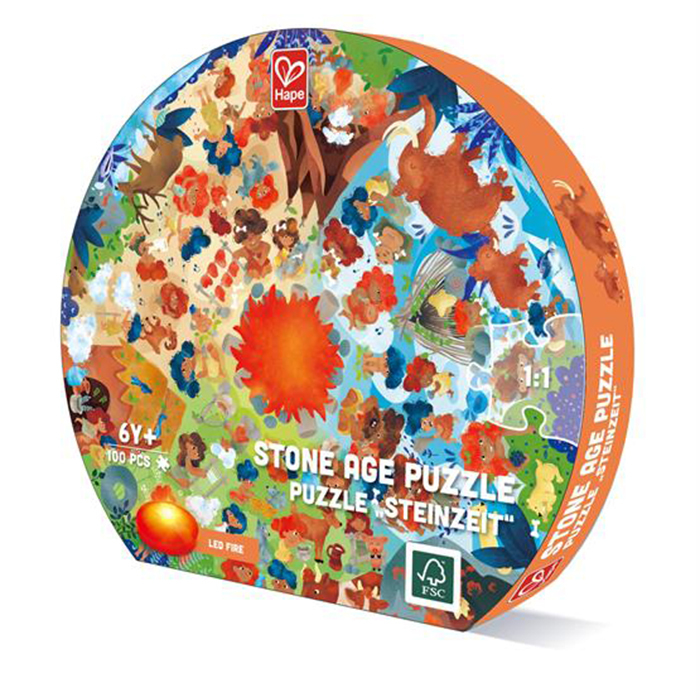 石器時代拼圖(100塊)-HAPE-Eurekakids