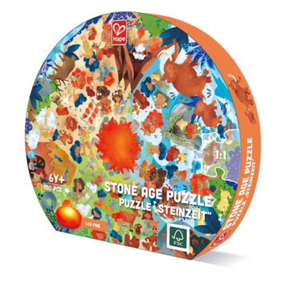石器時代拼圖(100塊)-HAPE-Eurekakids