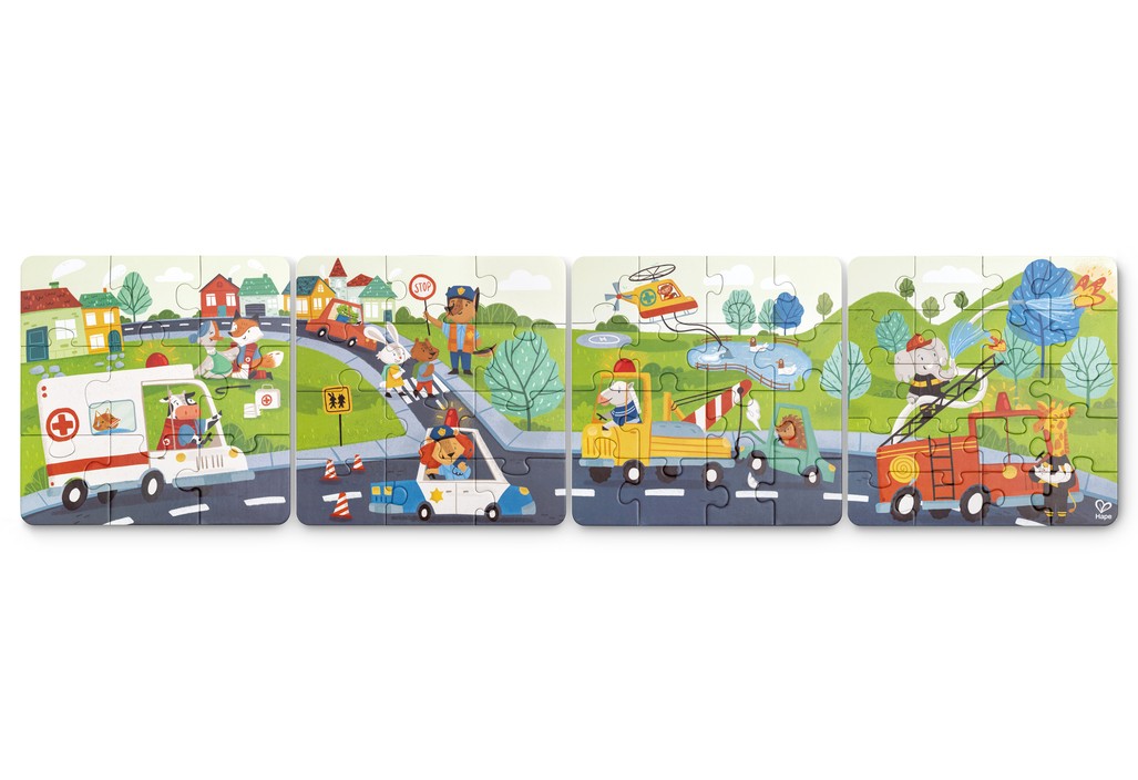 Hape 救援車輛拼圖套裝 (3-6 歲)