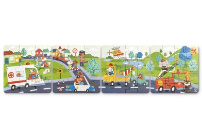Hape 救援車輛拼圖套裝 (3-6 歲)