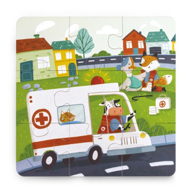 Hape 救援車輛拼圖套裝 (3-6 歲)