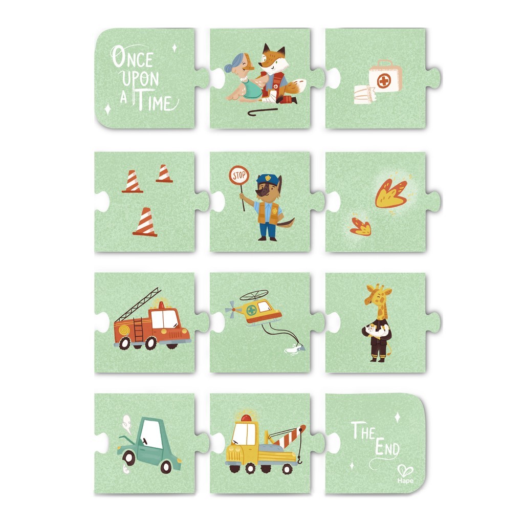 Hape 救援車輛拼圖套裝 (3-6 歲)