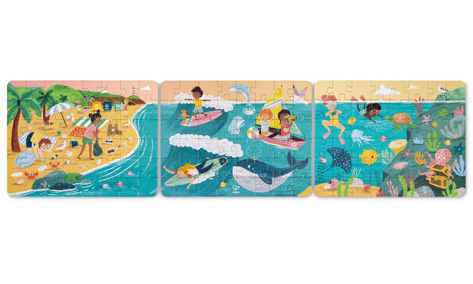 Hape 海洋朋友拼圖套裝 (5-9 歲)