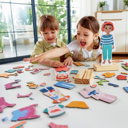 Hape 磁力換裝拼圖 (3-6 歲)