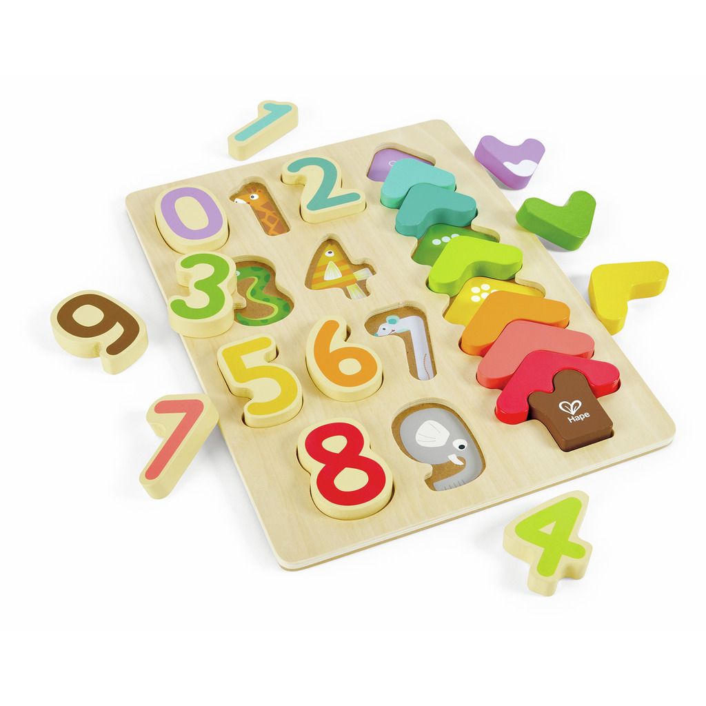 Hape Colours & Numbers Puzzle 顏色和數字拼圖 (2-4 yeras)