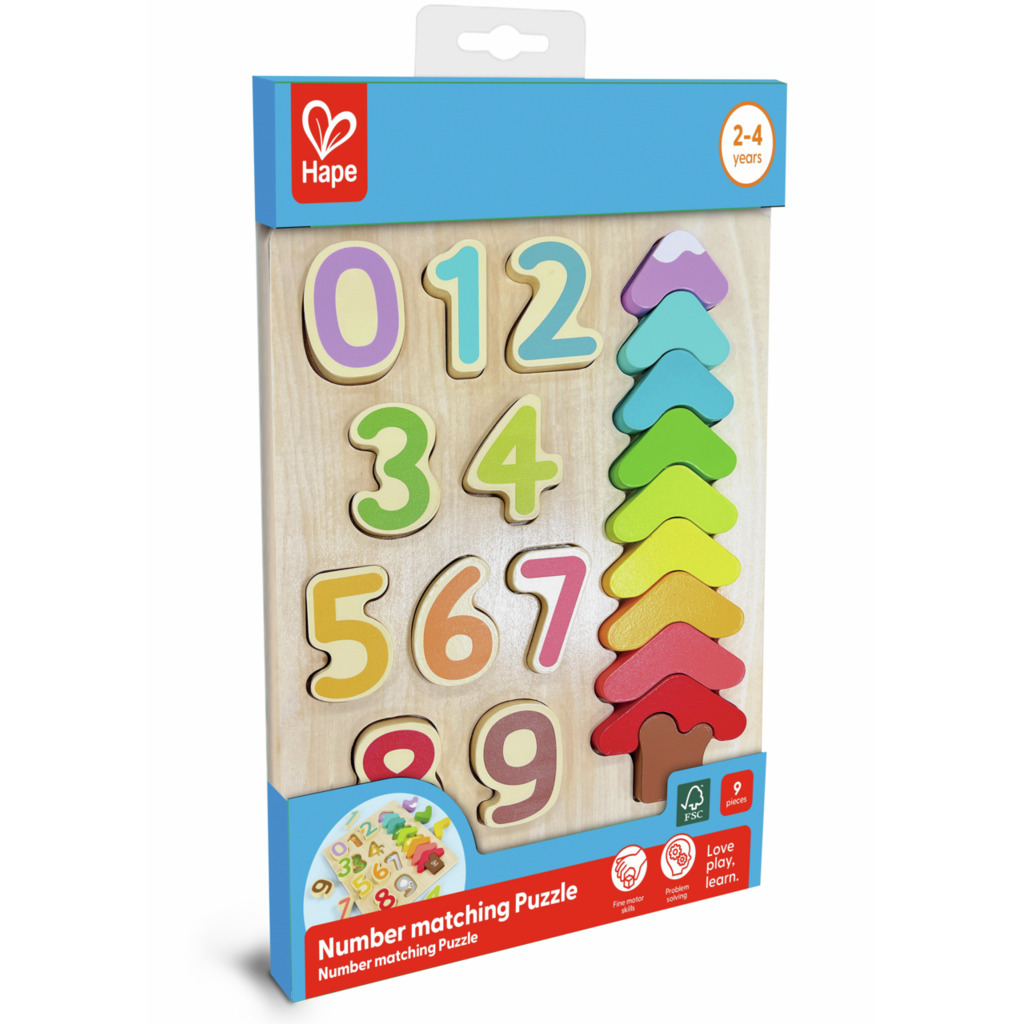 Hape Colours & Numbers Puzzle 顏色和數字拼圖 (2-4 yeras)