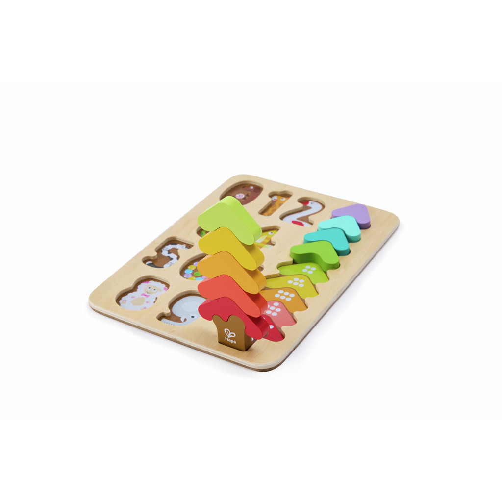 Hape Colours & Numbers Puzzle 顏色和數字拼圖 (2-4 yeras)