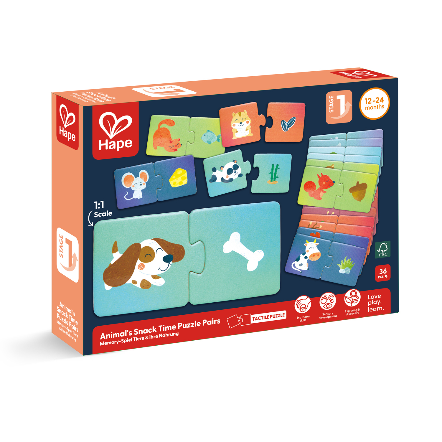 動物零食時間拼圖-Hape-Eurekakids