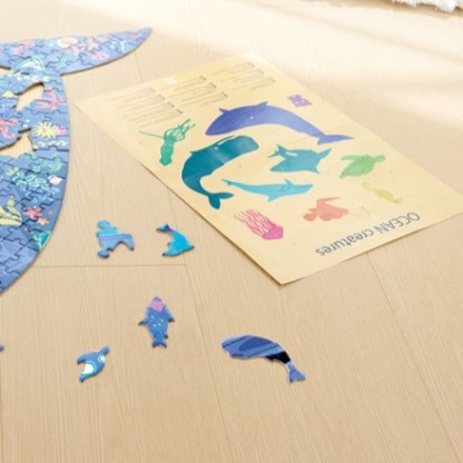 Hape 座頭鯨炫彩地板拼圖200 片 (8-12 歲)