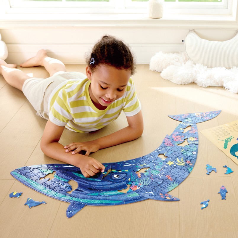 Hape 座頭鯨炫彩地板拼圖200 片 (8-12 歲)