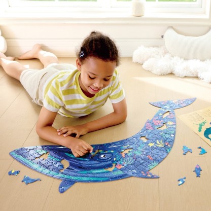 Hape 座頭鯨炫彩地板拼圖200 片 (8-12 歲)