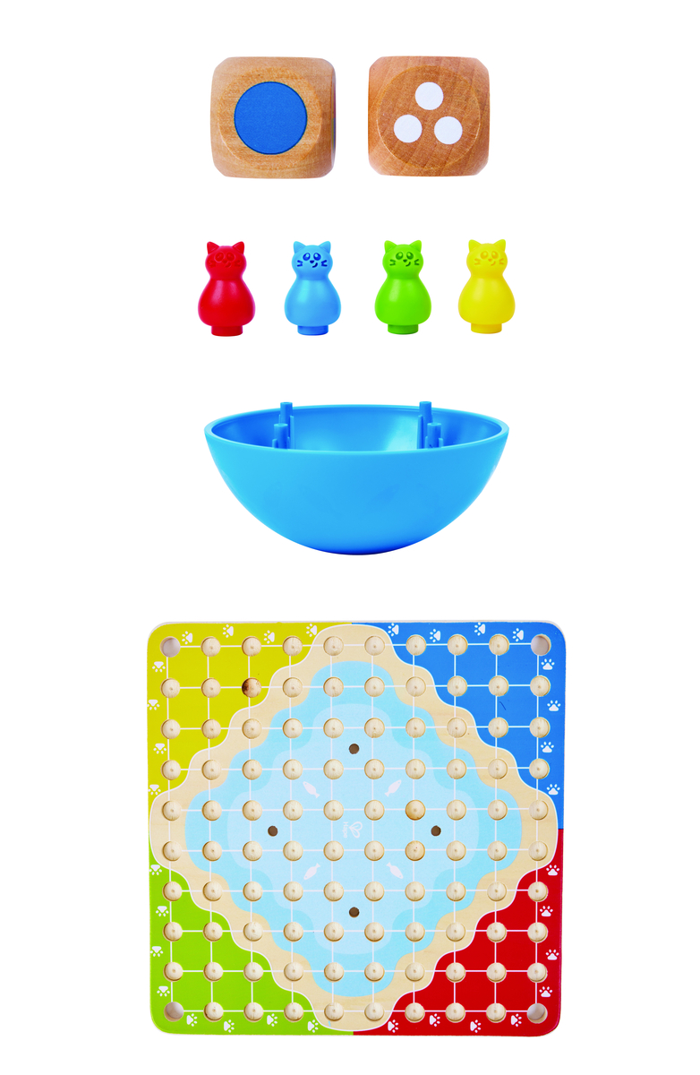 Hape 3合1貓咪跳棋 (5-9 歲)