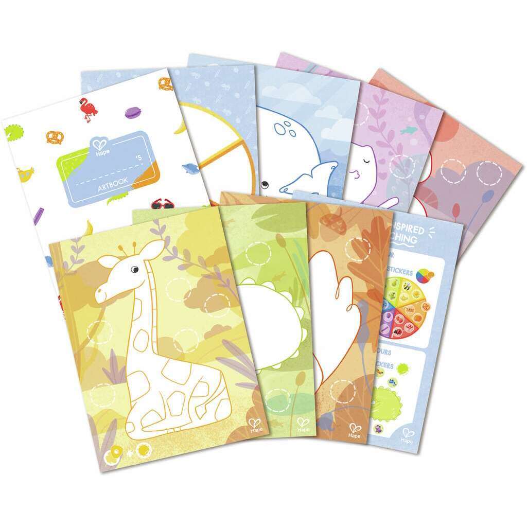 Hape 蠟筆著色套裝 - 附活動手冊 (2-4歲)