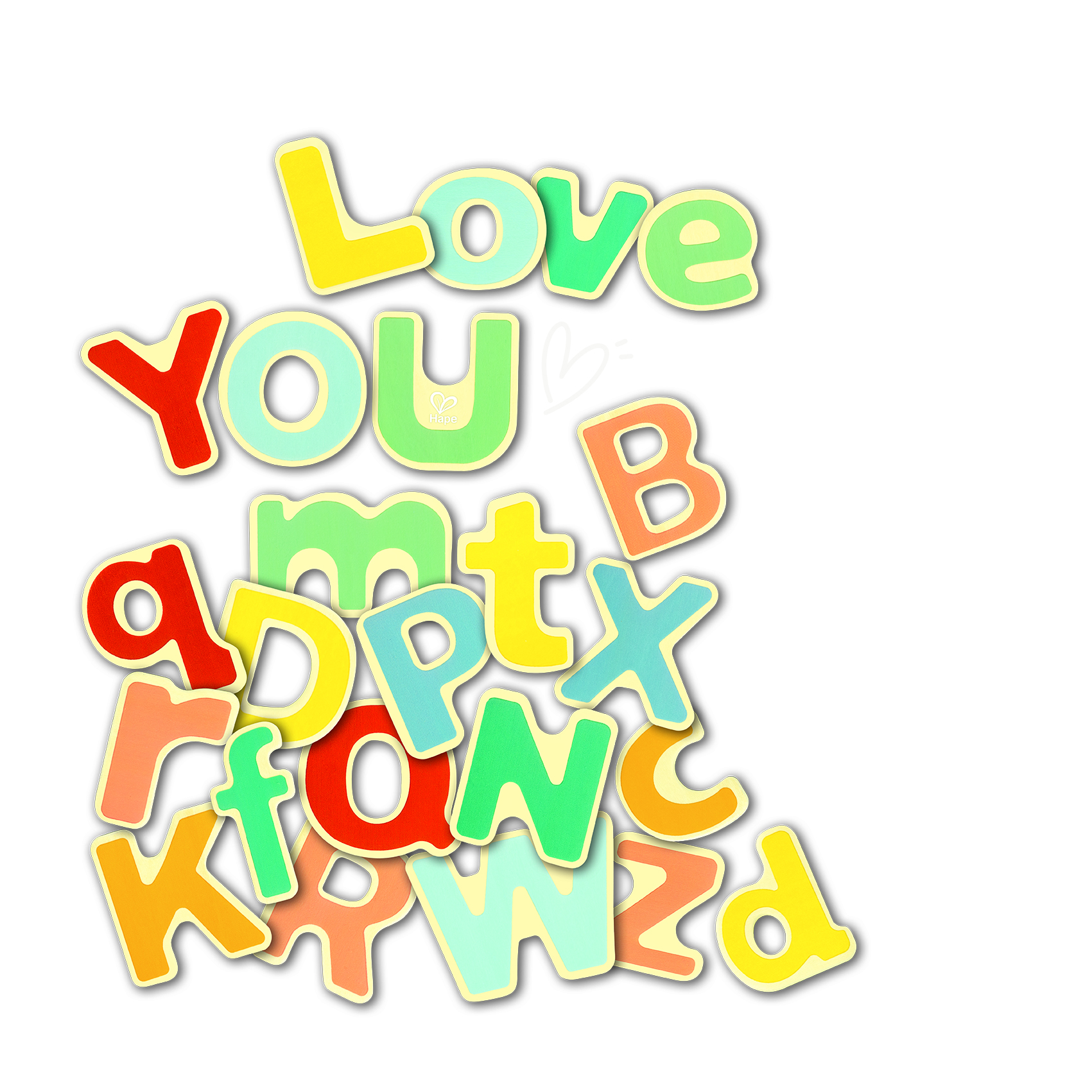 兒童使用益智玩具進行大小寫字母配對遊戲
