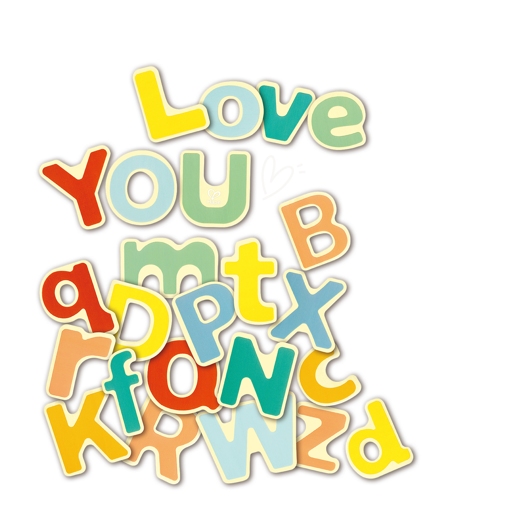 兒童使用益智玩具進行大小寫字母配對遊戲
