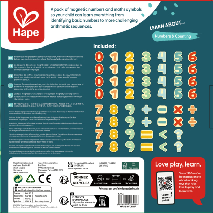 環保木質磁性數字玩具組合，適合幼稚園數學教學使用