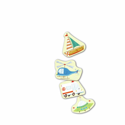 Hape 磁力車套裝 (18-36個月)