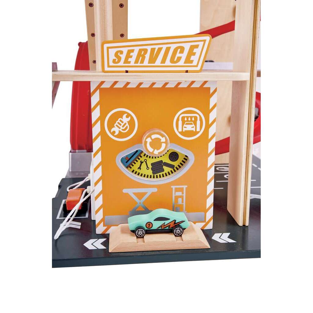 Hape Gearhead Stunt Garage 旋風競速立體賽道 (3-10Y)