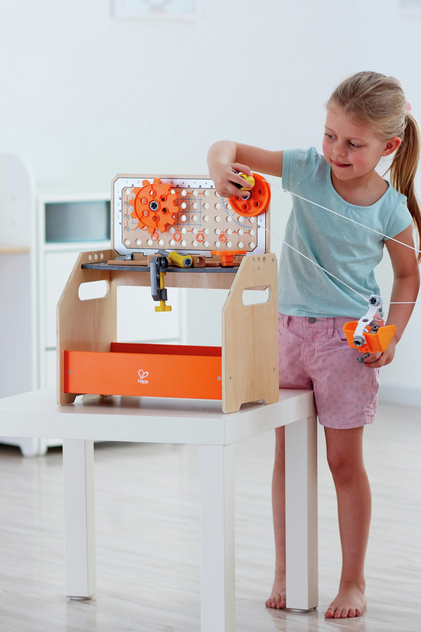 Hape Junior Inventor 探索科學工作台 - 超過10種不同的實驗，幫助你開啟科學探索之旅！( 從4歲起 )