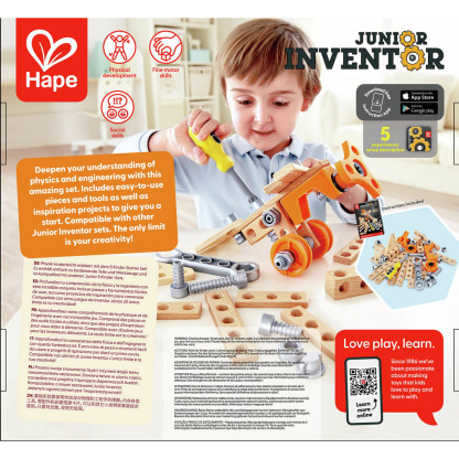 Hape Junior Inventor 實驗入門套件 - 42件激發孩子們的科學思維 ( 從4歲起 )