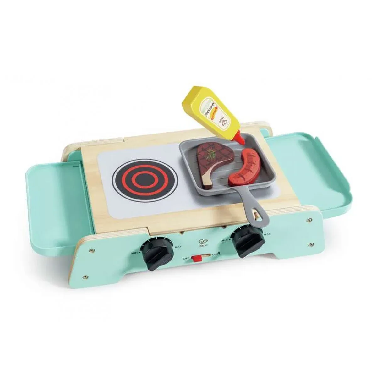 Hape 鐵板烤盤與烤肉架 |互動式廚房玩具-Hape-Eurekakids