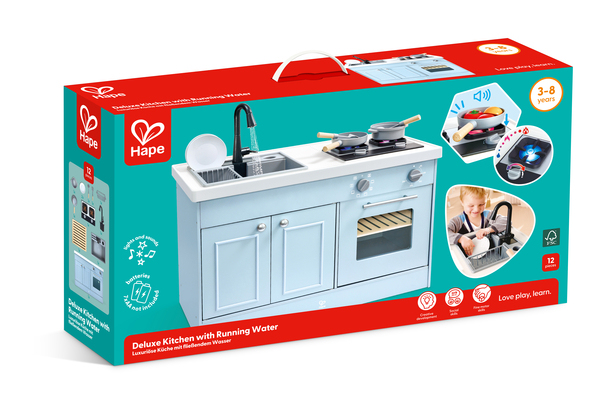 Hape Deluxe Kitchen with Running Water 豪華自來水廚房 (3到8歲)
