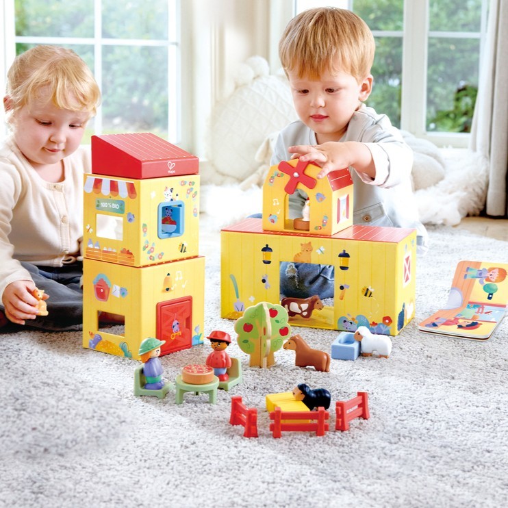 Hape 童趣農場故事積木組 (1-5歲)