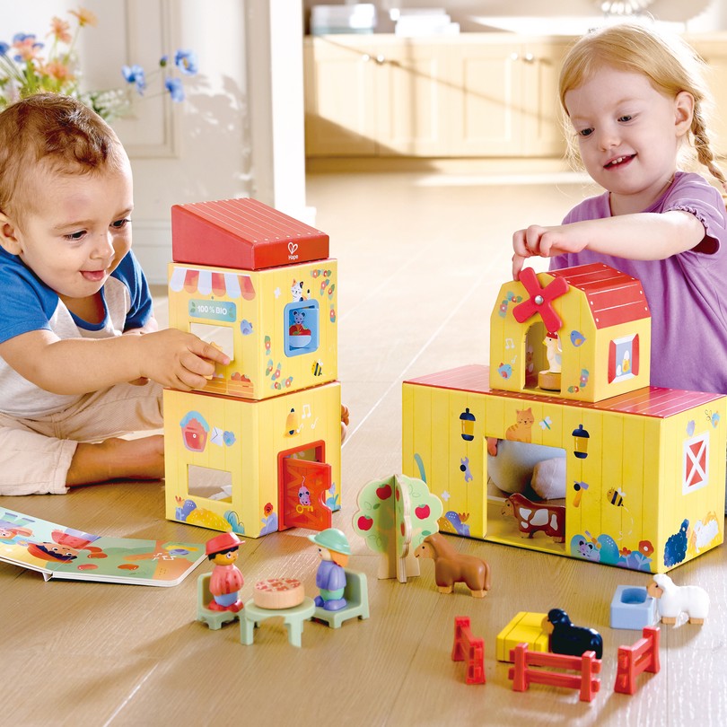 Hape 童趣農場故事積木組 (1-5歲)