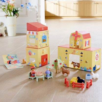 Hape 童趣農場故事積木組 (1-5歲)