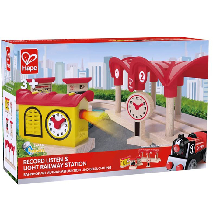 錄放音&燈光火車站台-HAPE-Eurekakids