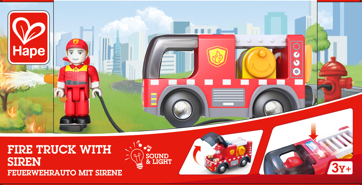 Hape 警笛消防車 (3-8 歲)