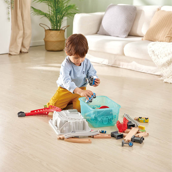 火車軌道城市街景收納套裝-HAPE-Eurekakids