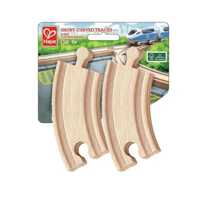 4 件短彎軌-Hape-Eurekakids