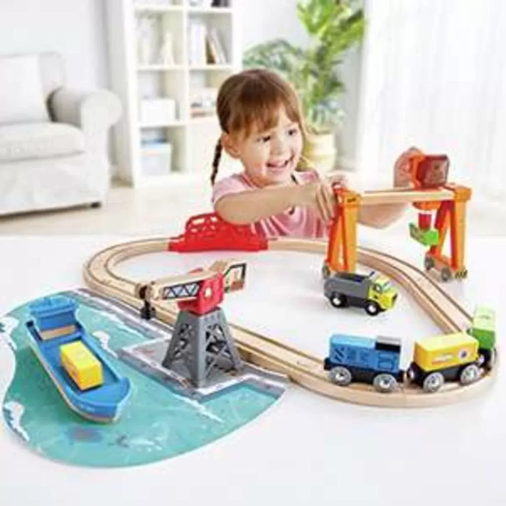 升降和裝載港口套裝-Hape-Eurekakids