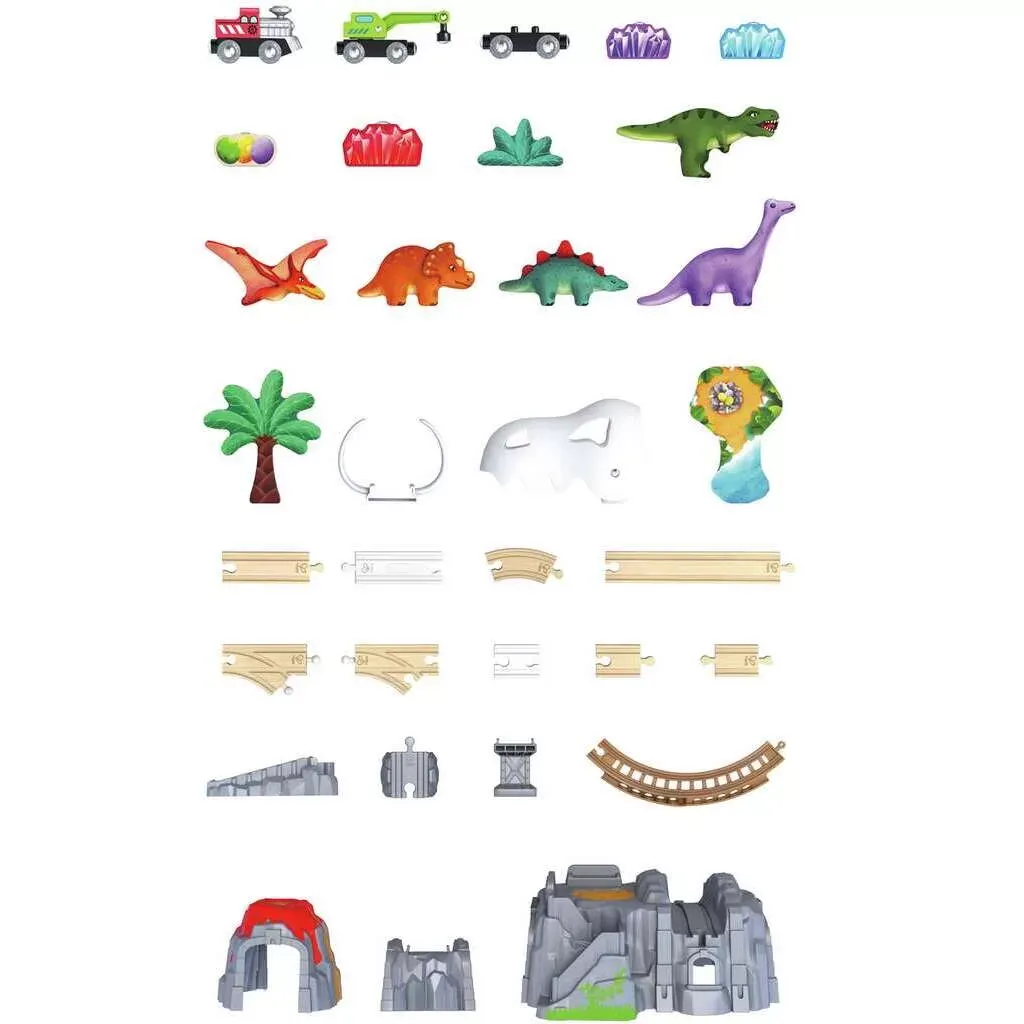 恐龍鐵路冒險套裝-Hape-Eurekakids