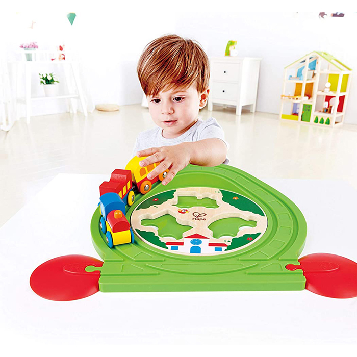 火車軌道—公園情景拼圖-HAPE-Eurekakids