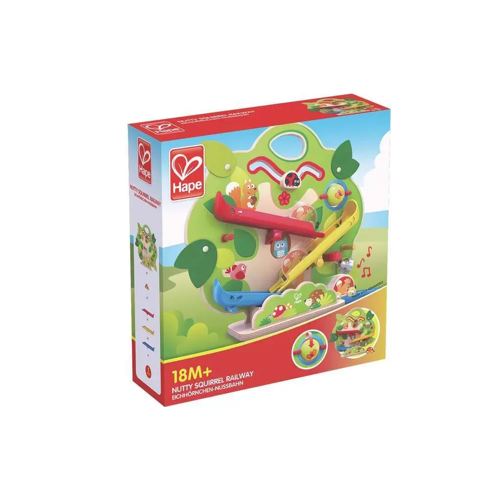 瘋狂松鼠鐵路-Hape-Eurekakids
