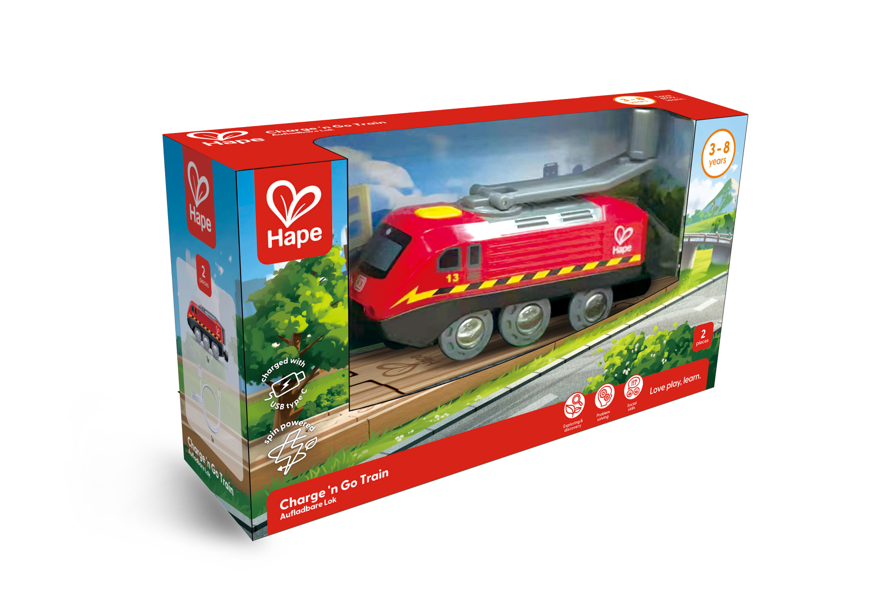 Hape 電磁蓄能火車 (3-8 歲)