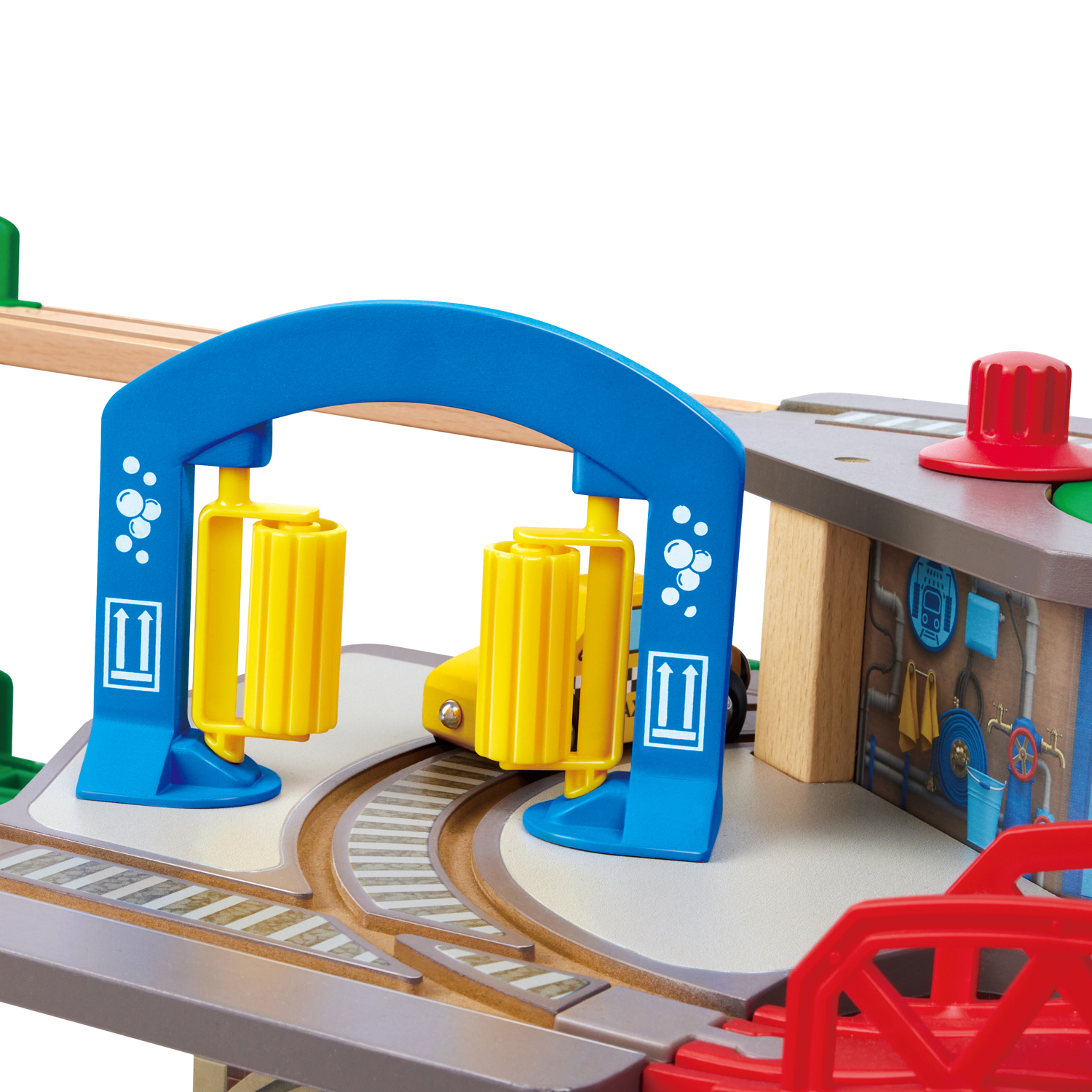 城市鐵路軌道木製建構套裝-Hape-Eurekakids