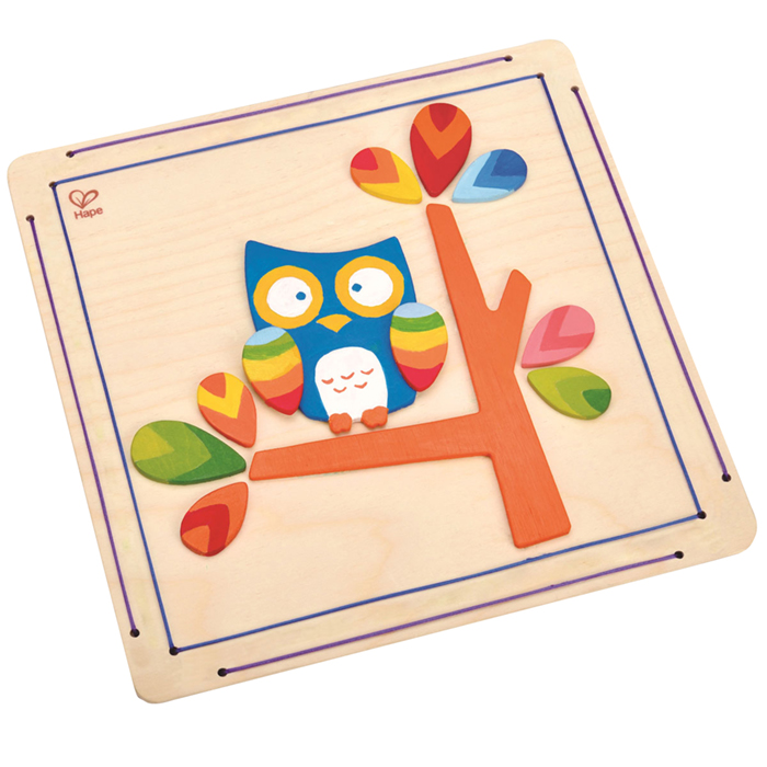 貓頭鷹油漆和框架-HAPE-Eurekakids